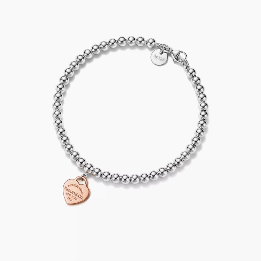 Copy- Tiffany’s Heart tag bead bracelet
